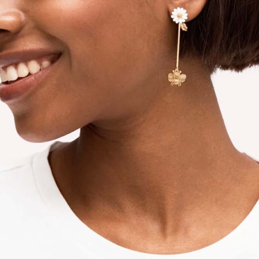 kate spade All Abuzz Linear Drop Earrings - Picture 2 of 7